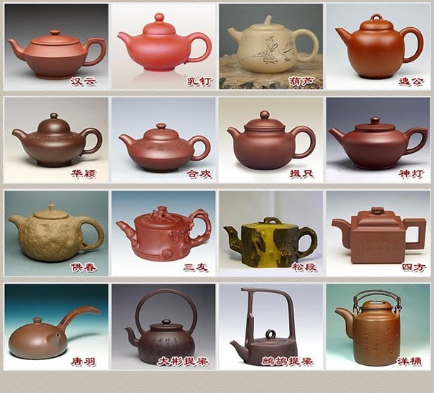 常見的紫砂壺48種壺型圖鑒，紫砂經(jīng)典壺型圖片及名稱