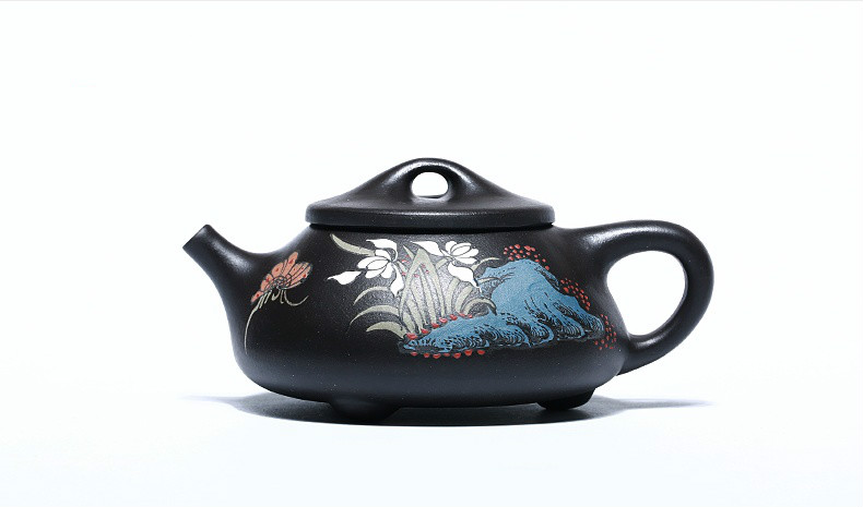 石瓢手工紫砂壺，精致典雅紫砂壺