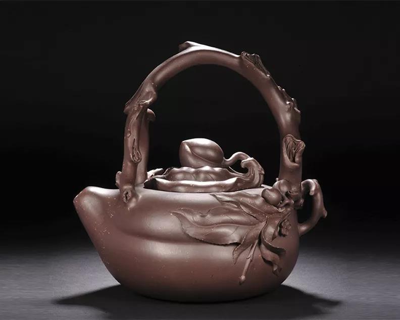 10種最美花器提梁壺，精美別致雕花紫砂壺!