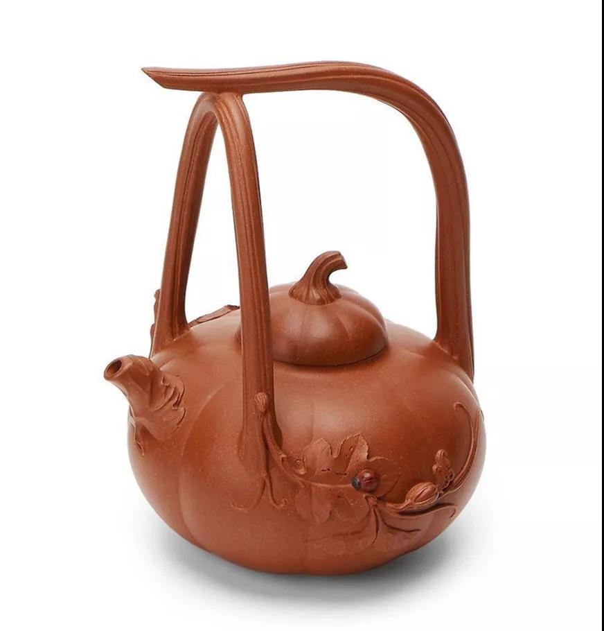 10種最美花器提梁壺，精美別致雕花紫砂壺!