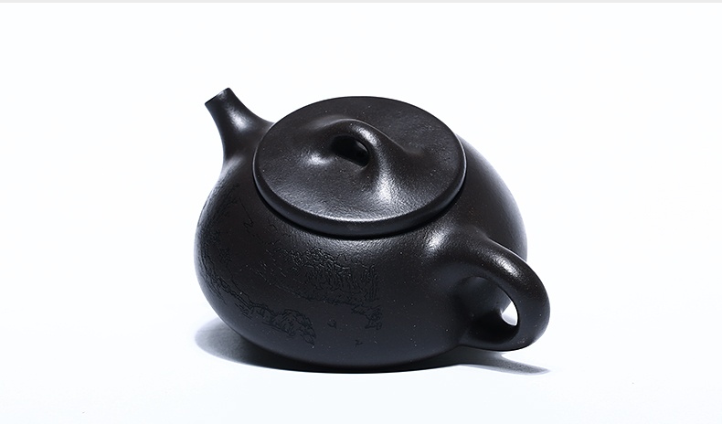 石瓢手工紫砂壺，精致典雅紫砂壺