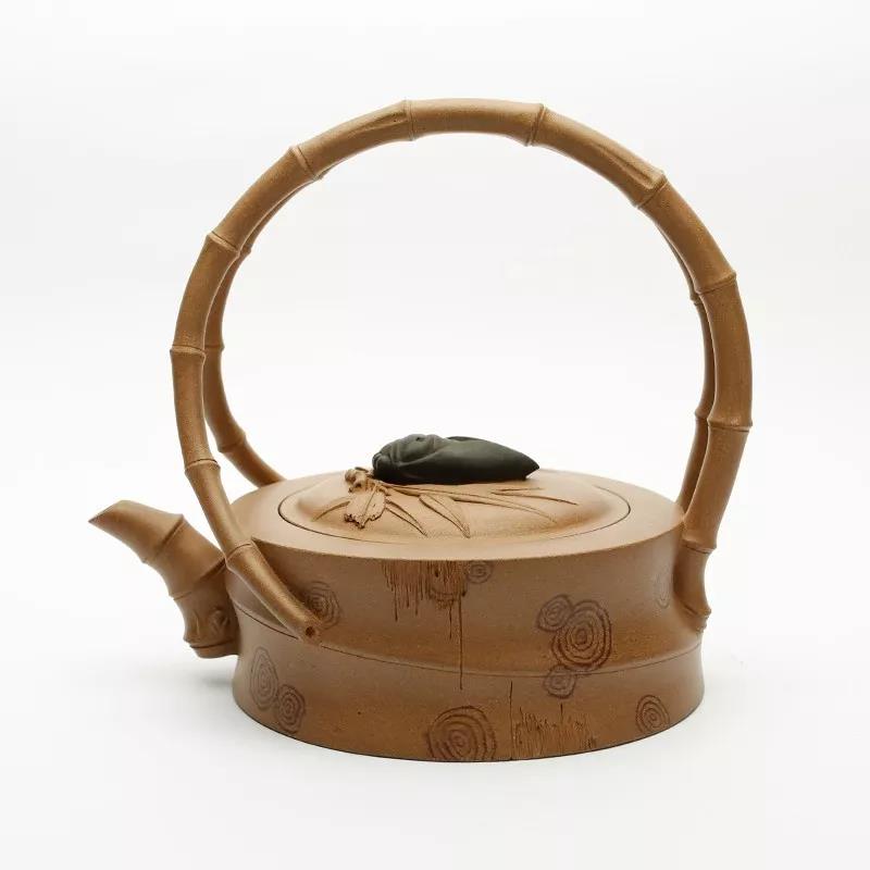 10種最美花器提梁壺，精美別致雕花紫砂壺!