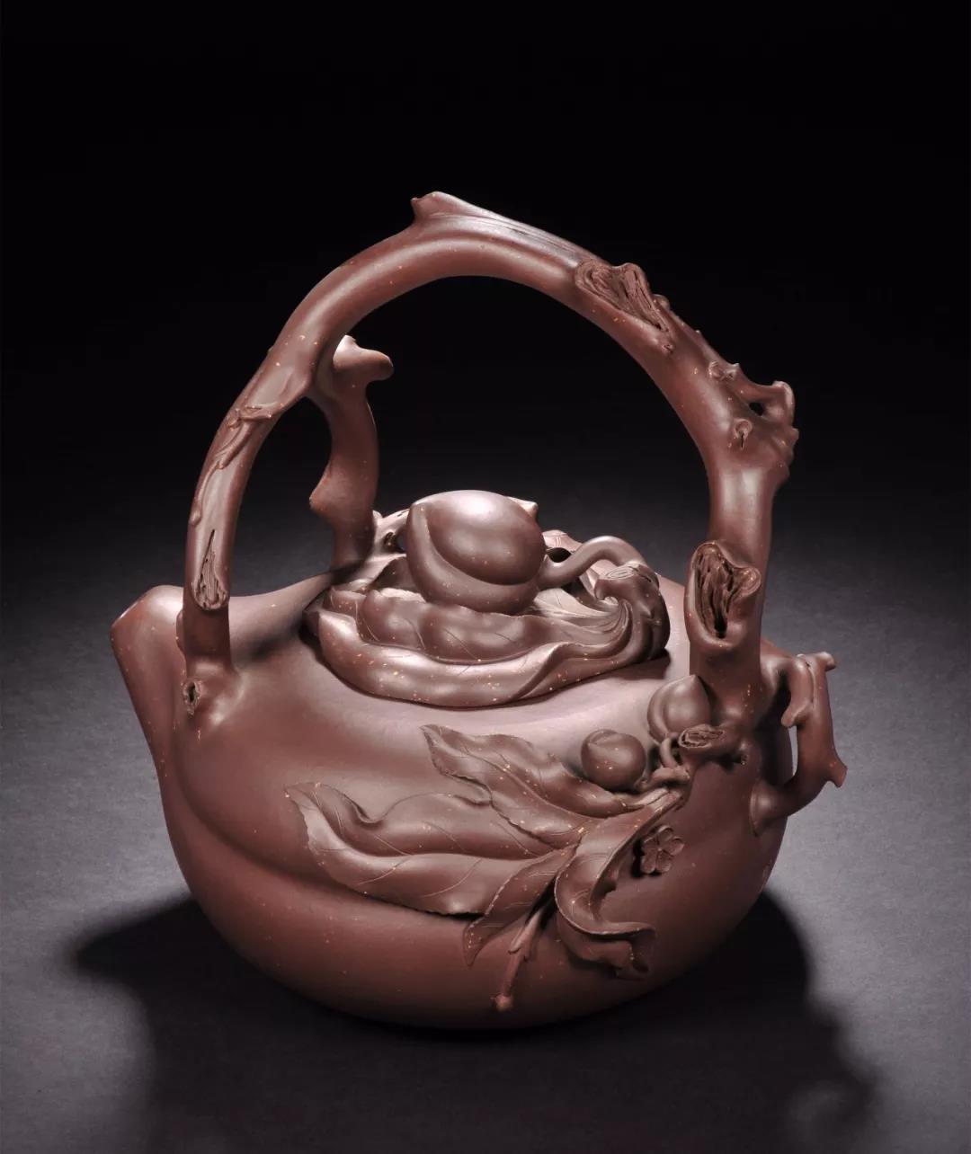 10種最美花器提梁壺，精美別致雕花紫砂壺!