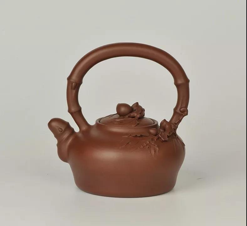 10種最美花器提梁壺，精美別致雕花紫砂壺!