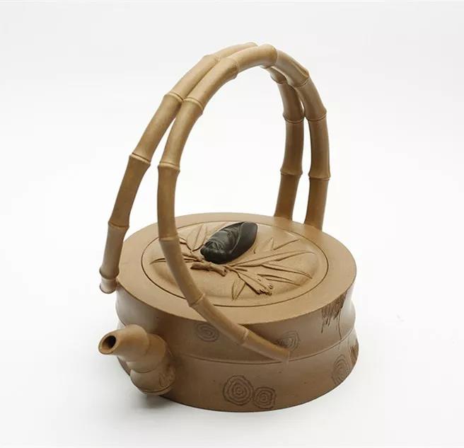 10種最美花器提梁壺，精美別致雕花紫砂壺!